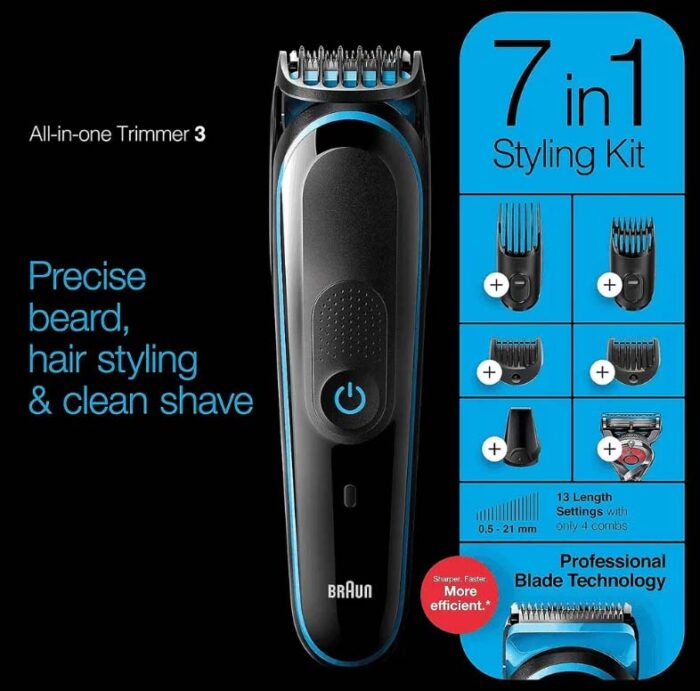 Braun 7in 1 Grooming Kit All-In-One Trimmer 3 MGK3245