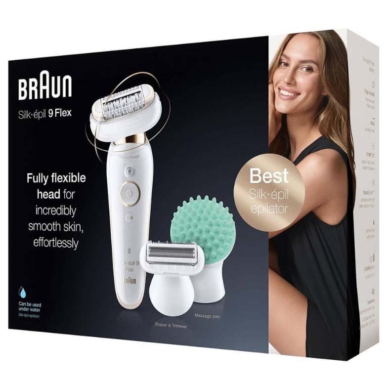 Braun Silk epil 9 Flex Epilator SES 9020 With 6 Extras