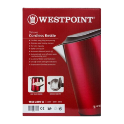 WestPoint 2 Liter WF-6174 Cordless Kettle
