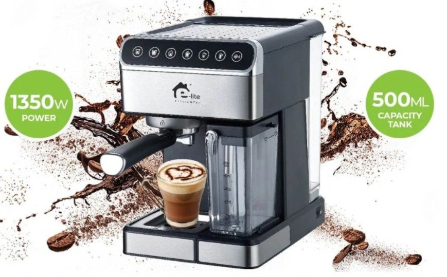 ESPRESSO MACHINE FULLY AUTOMATIC – EEM-020 – 1 YEAR WARRANTY