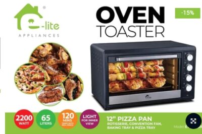 ETO-653R – OVEN TOASTER – 65 LTR – BLACK – 2 YEARS WARRANTY